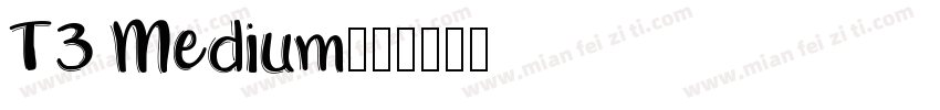 T3 Medium字体转换